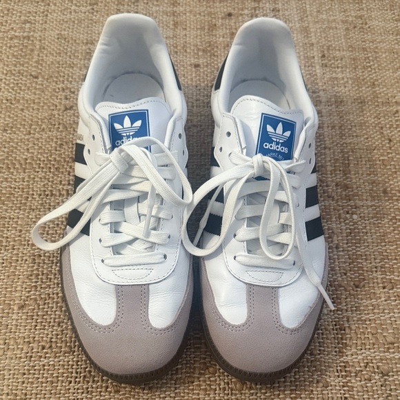adidas Other - NEW Adidas Samba OG White and Light Gray Sneaker Men's 9.5
